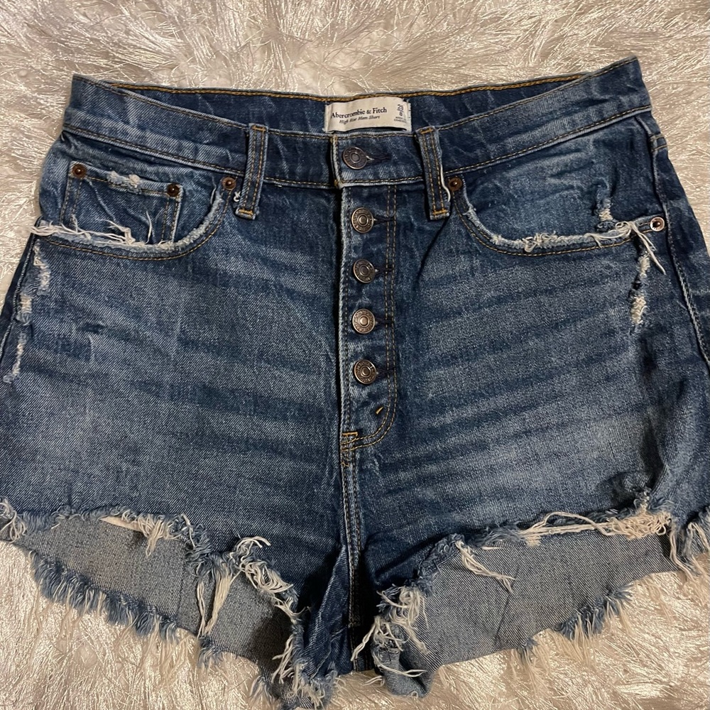 Abercrombie and Fitch high-rise Mom shorts